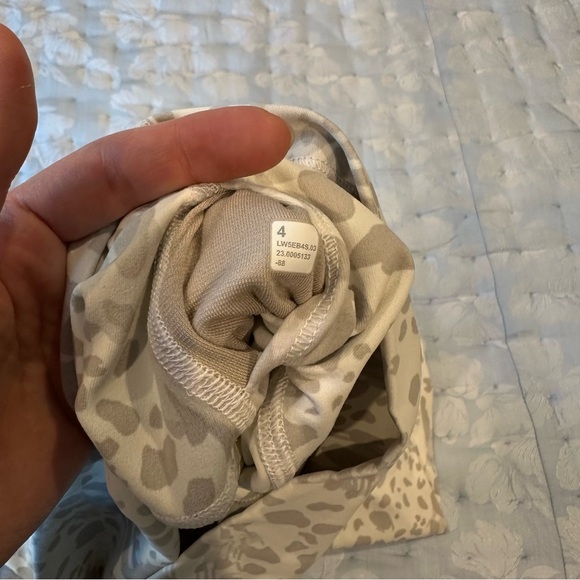 Lululemon Align High-Rise Pant 25" Cheetah Camo Antique White Multi size…new - Picture 7 of 13